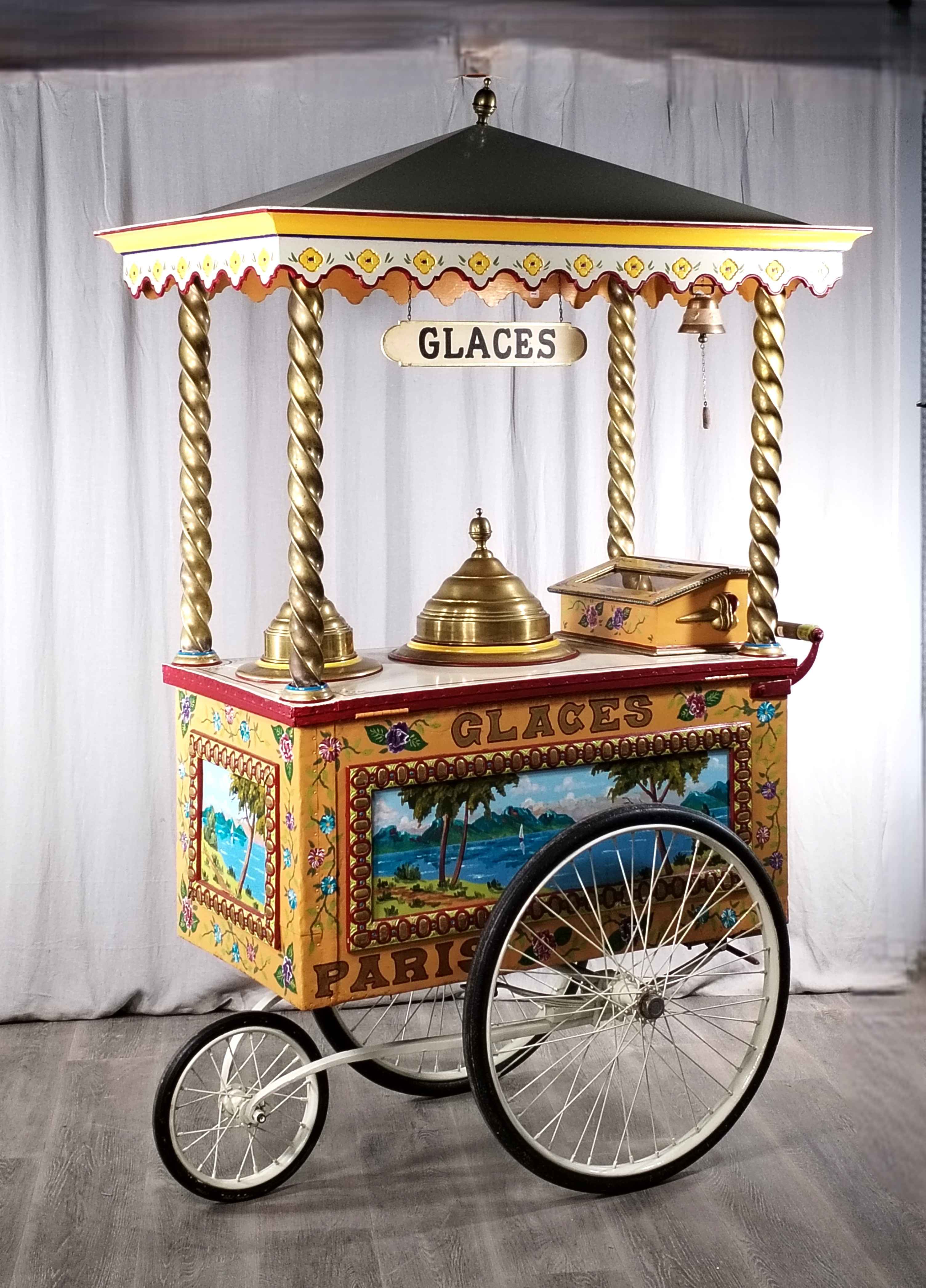 Chariot à glace. Travail des années 1900